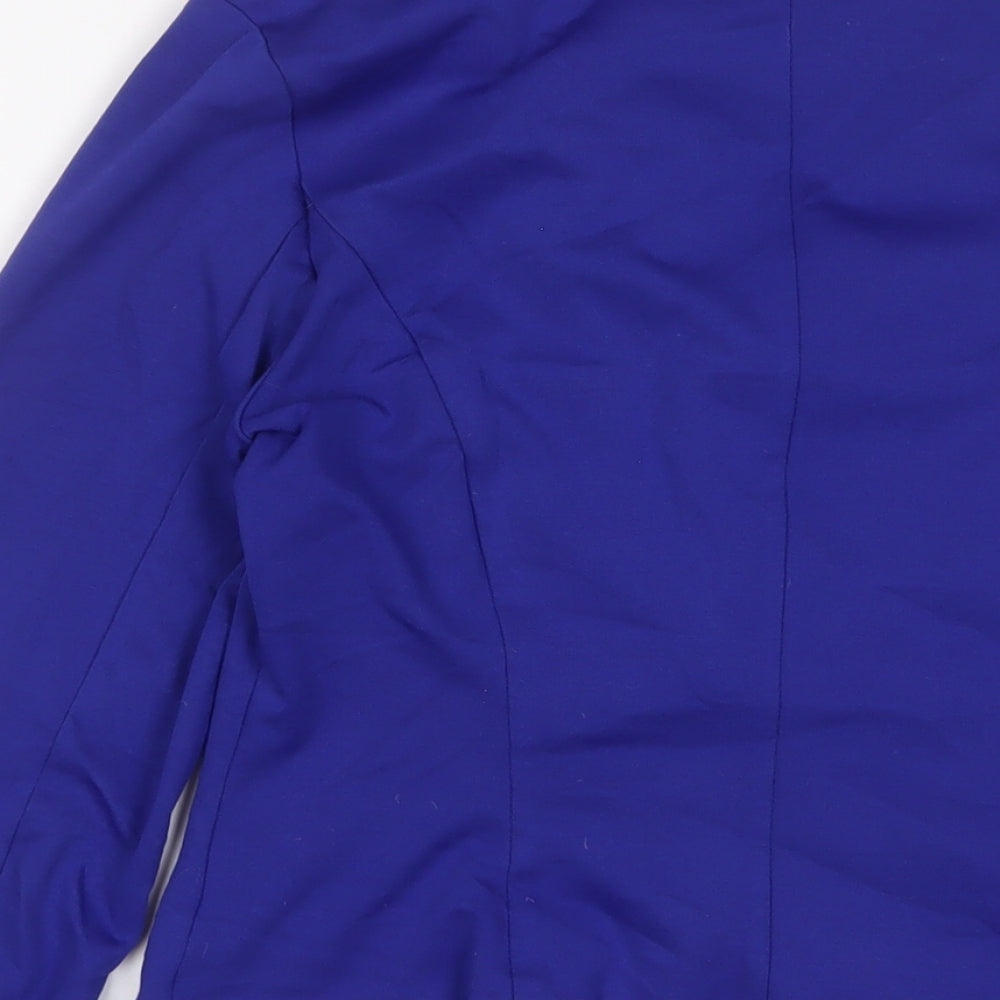 VERO MODA Womens Blue Jacket Blazer Size L Button