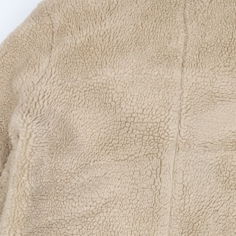 NEXT Womens Beige Jacket Size 14 Button - Pockets