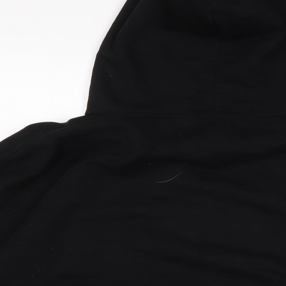 Just Hoods Mens Black Cotton Pullover Sweatshirt Size L