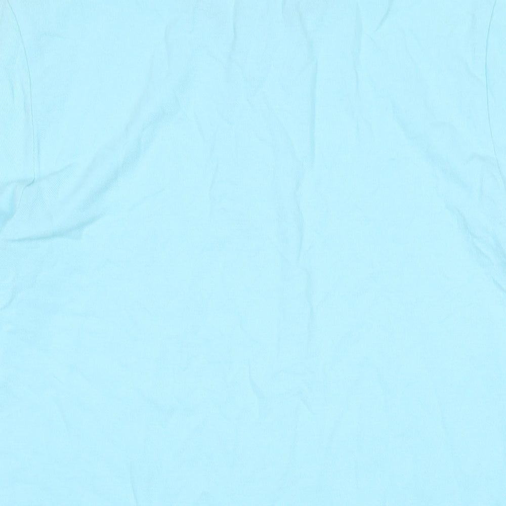 Gap Mens Blue Cotton T-Shirt Size S Collared