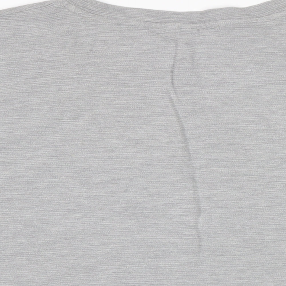 New Look Womens Green Cotton Basic T-Shirt Size 14 Crew Neck
