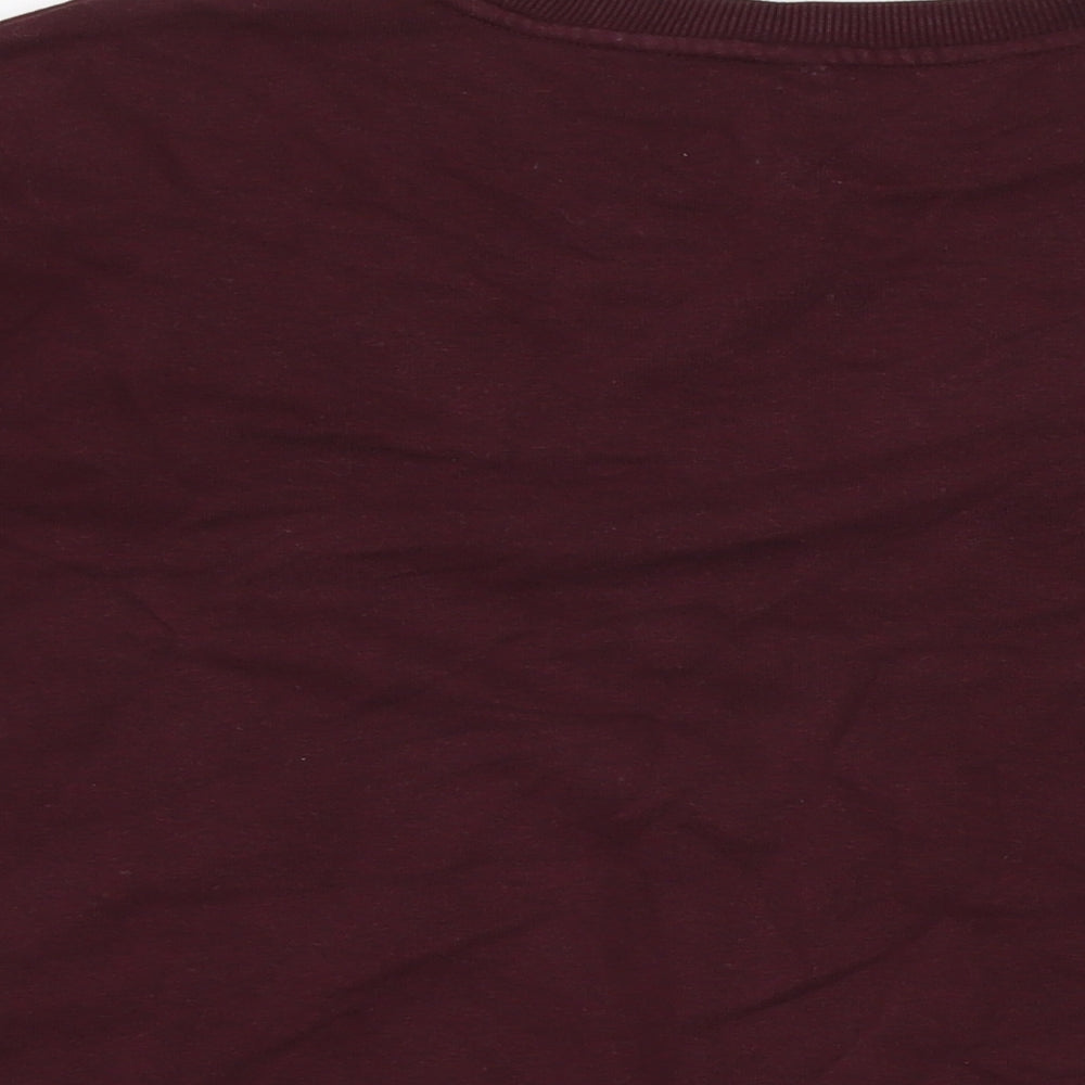 Marks & Spencer Womens Red Cotton Pullover Sweatshirt Size L