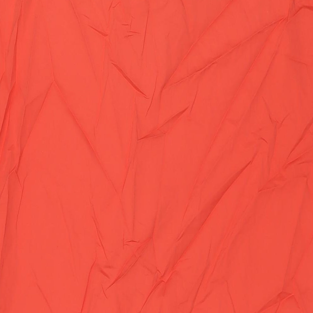 Peserico Womens Orange Cotton A-Line Size 16 Collared Pullover