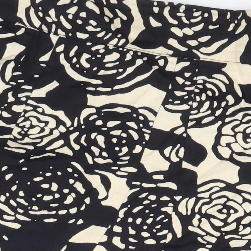BM Womens Multicoloured Floral Cotton A-Line Skirt Size 16