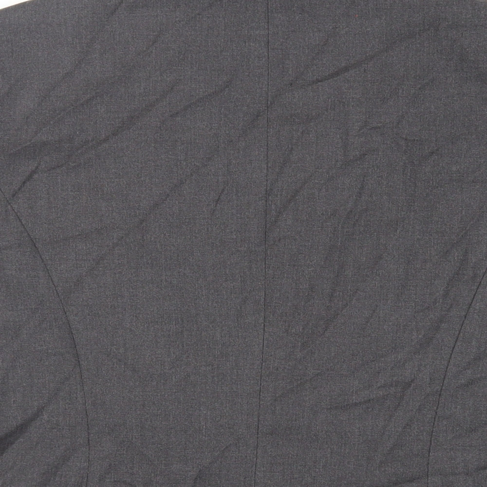 Marks & Spencer Womens Grey Jacket Blazer Size 14 Button