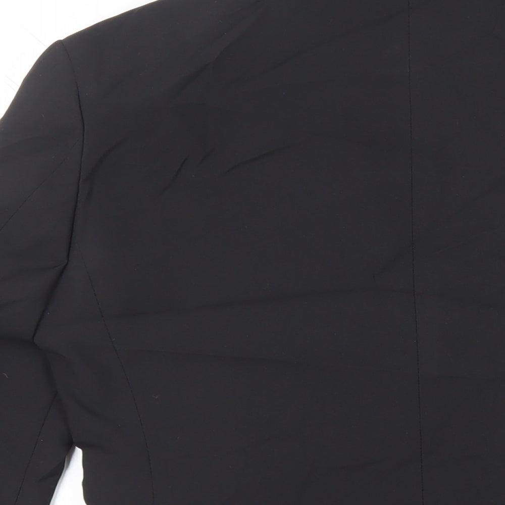 NEXT Mens Black Polyester Jacket Suit Jacket Size 36 Regular