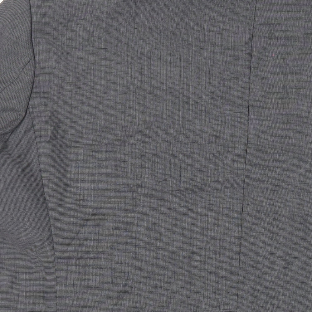 Marks & Spencer Mens Grey Polyester Jacket Suit Jacket Size 44 Regular