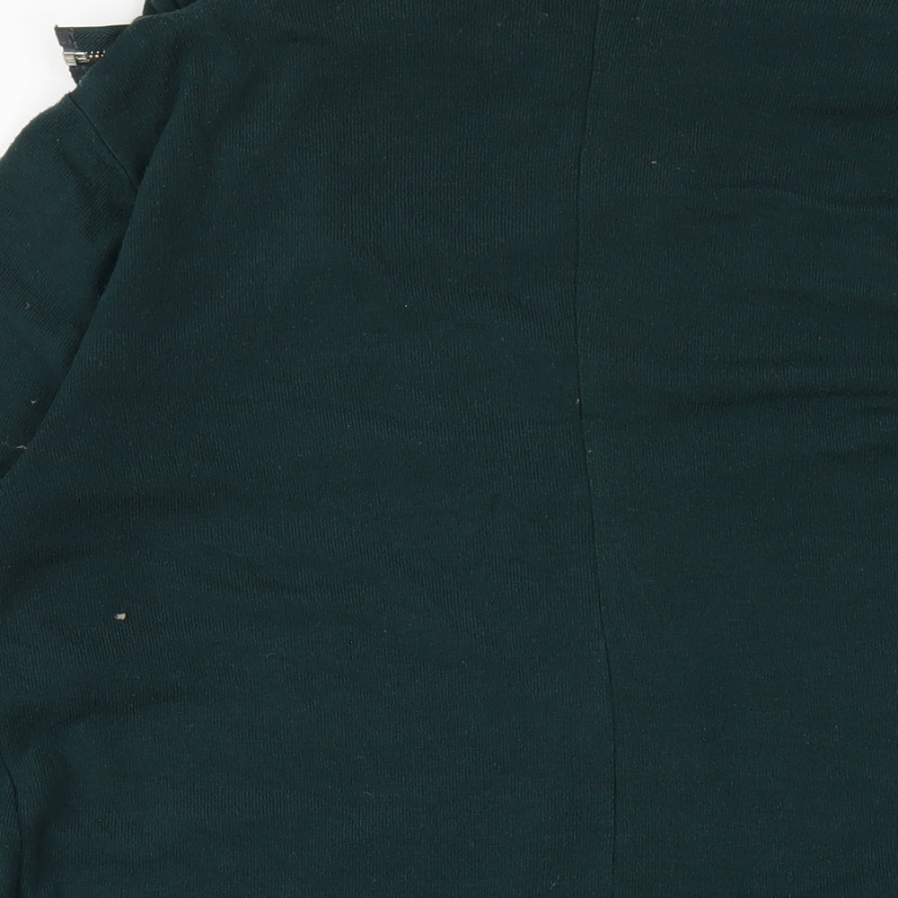 Apricot Womens Green Polyester A-Line Size 14 Mock Neck Pullover