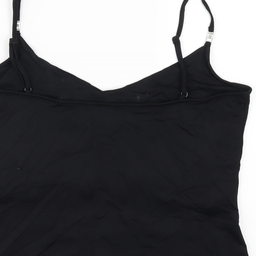 NEXT Womens Black Polyamide Camisole T-Shirt Size 18 V-Neck