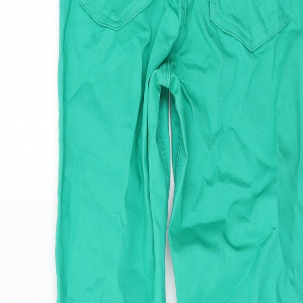 Marks & Spencer Womens Green Cotton Jegging Jeans Size 6 L28 in Regular