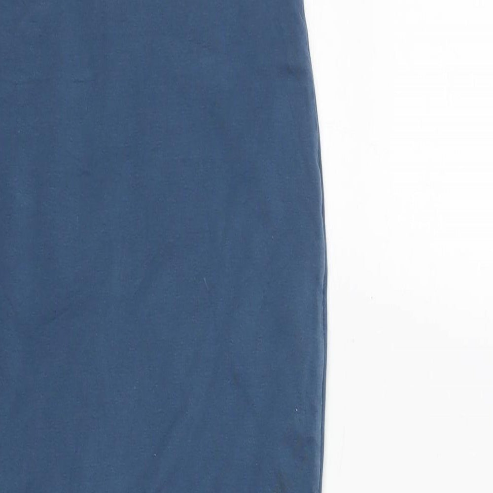 Kookai Womens Blue Cotton Straight & Pencil Skirt Size 24 in