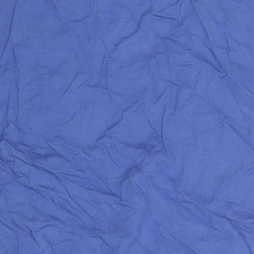 Esprit Womens Blue Linen Shift Size XL V-Neck Button