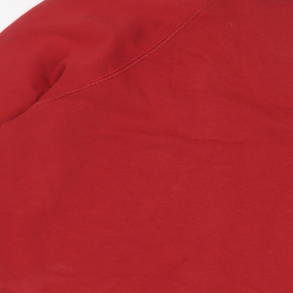 NEXT Womens Red Cotton Pullover Sweatshirt Size M Pullover