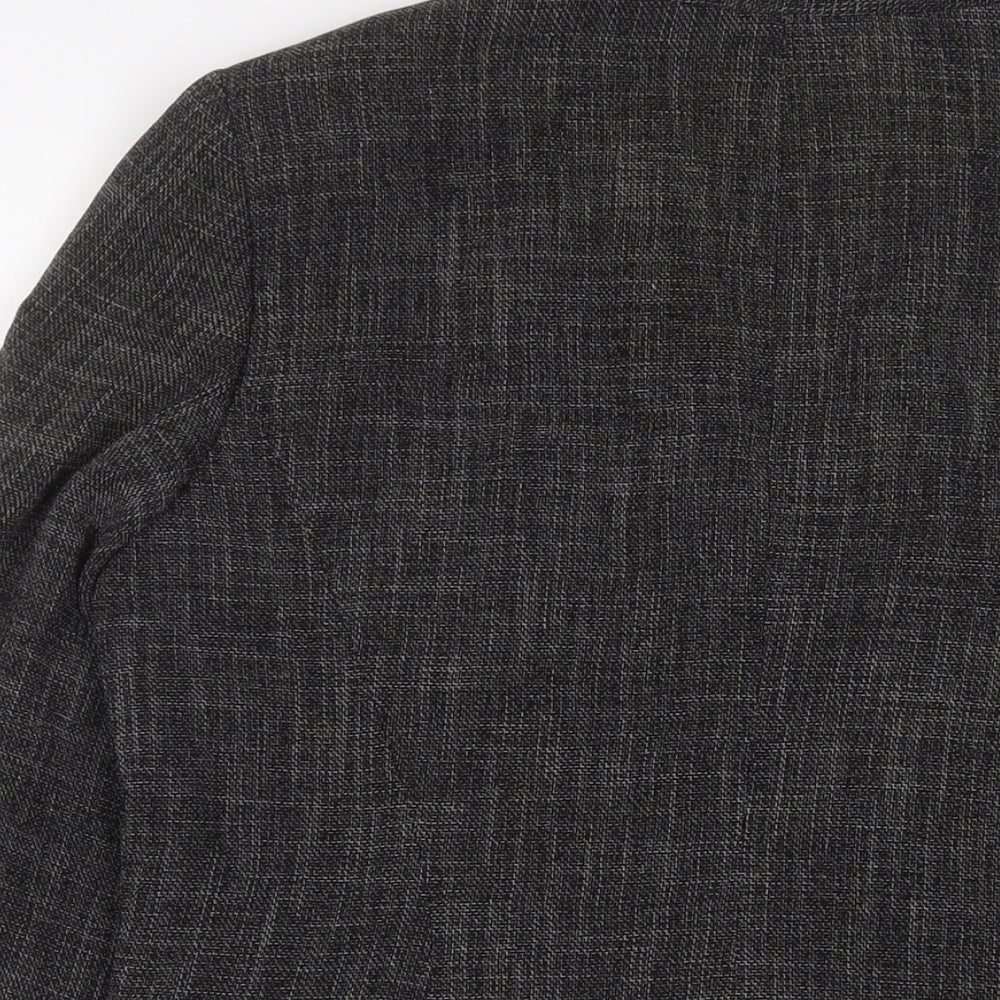 Planet Womens Grey Jacket Blazer Size 12 Button
