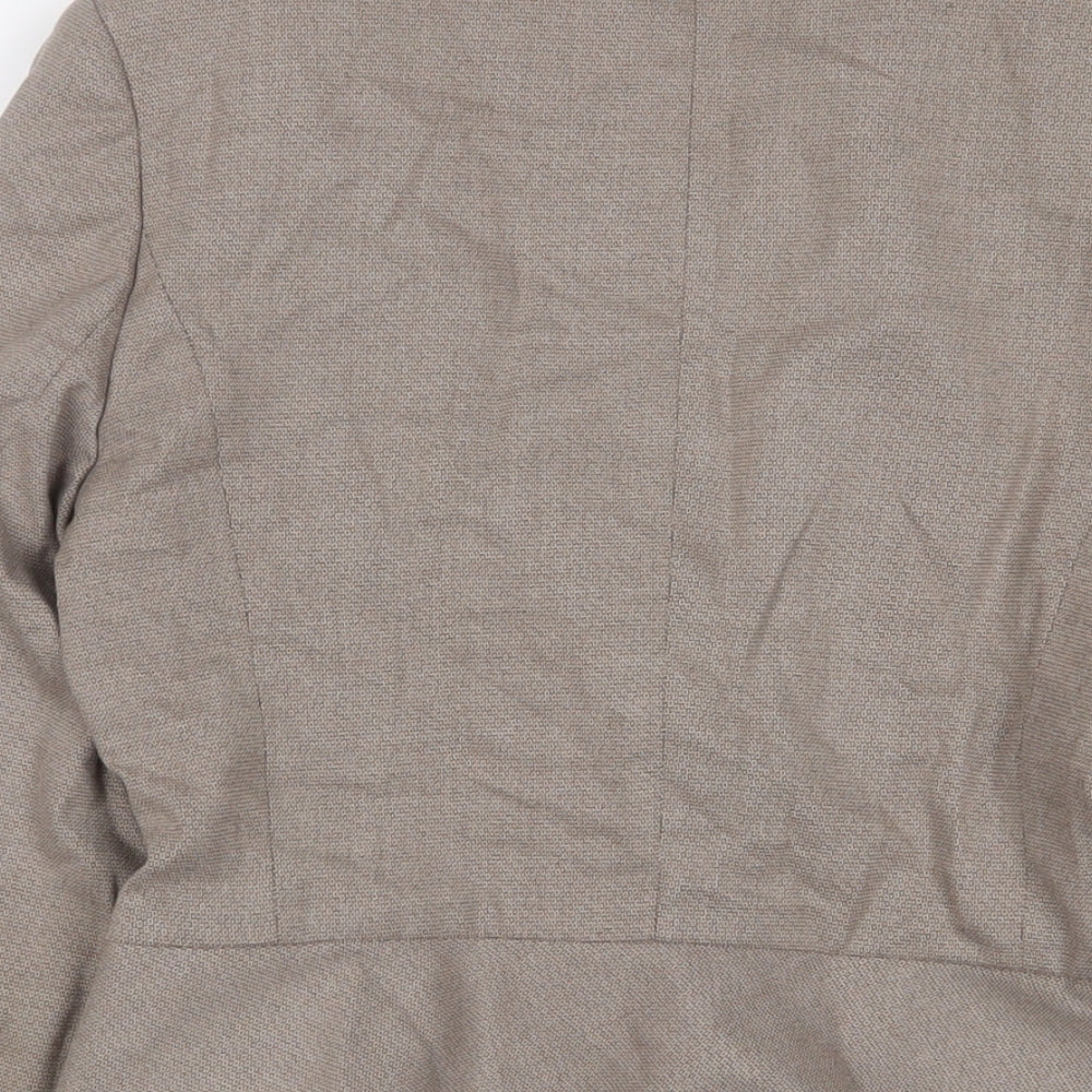 Next Womens Brown Jacket Blazer Size 10 Button