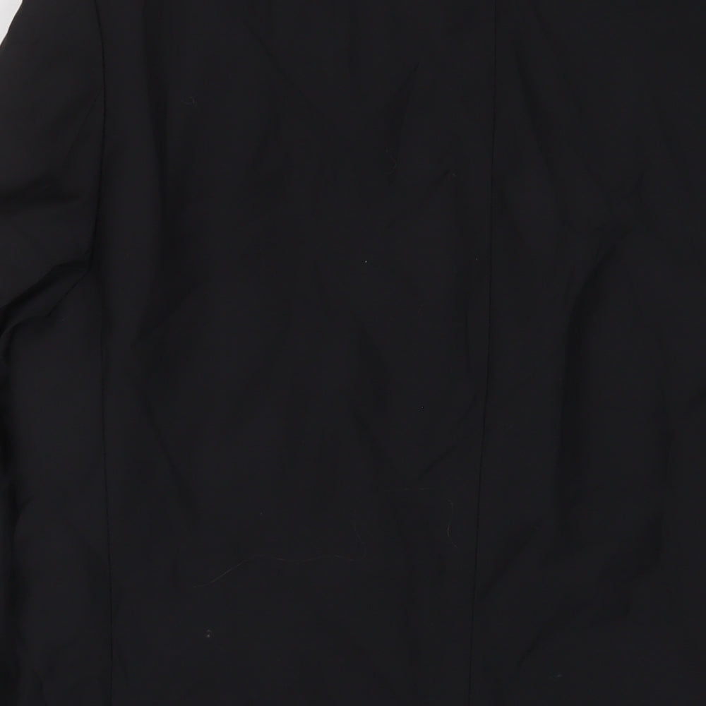 SCOTT&TAYLOR Mens Black Wool Jacket Suit Jacket Size 40 Regular