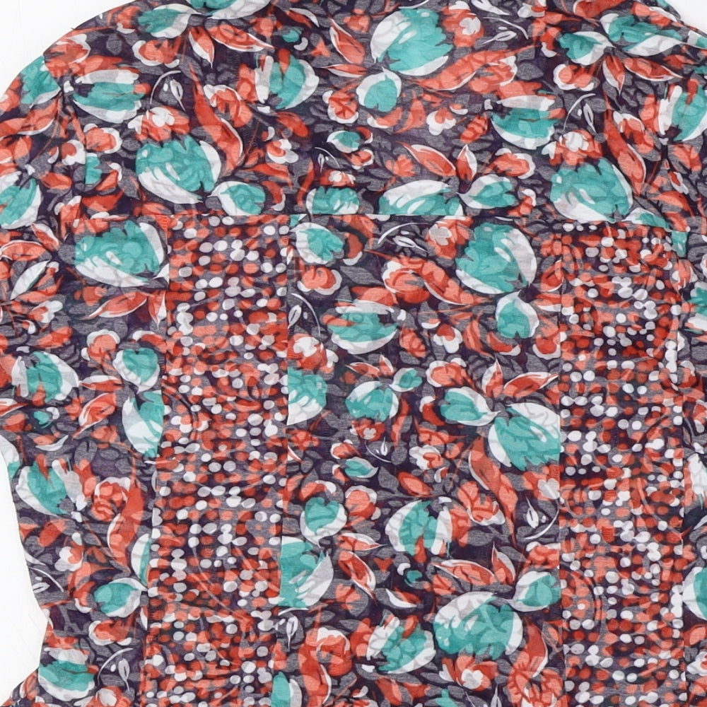 Per Una Womens Multicoloured Polyester Basic Button-Up Size 12 Collared