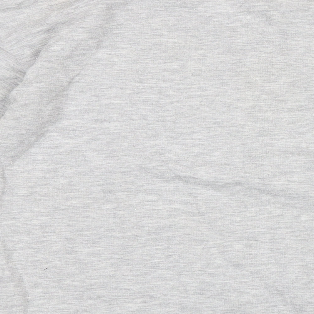 Zara Womens Grey Cotton Pullover Sweatshirt Size S