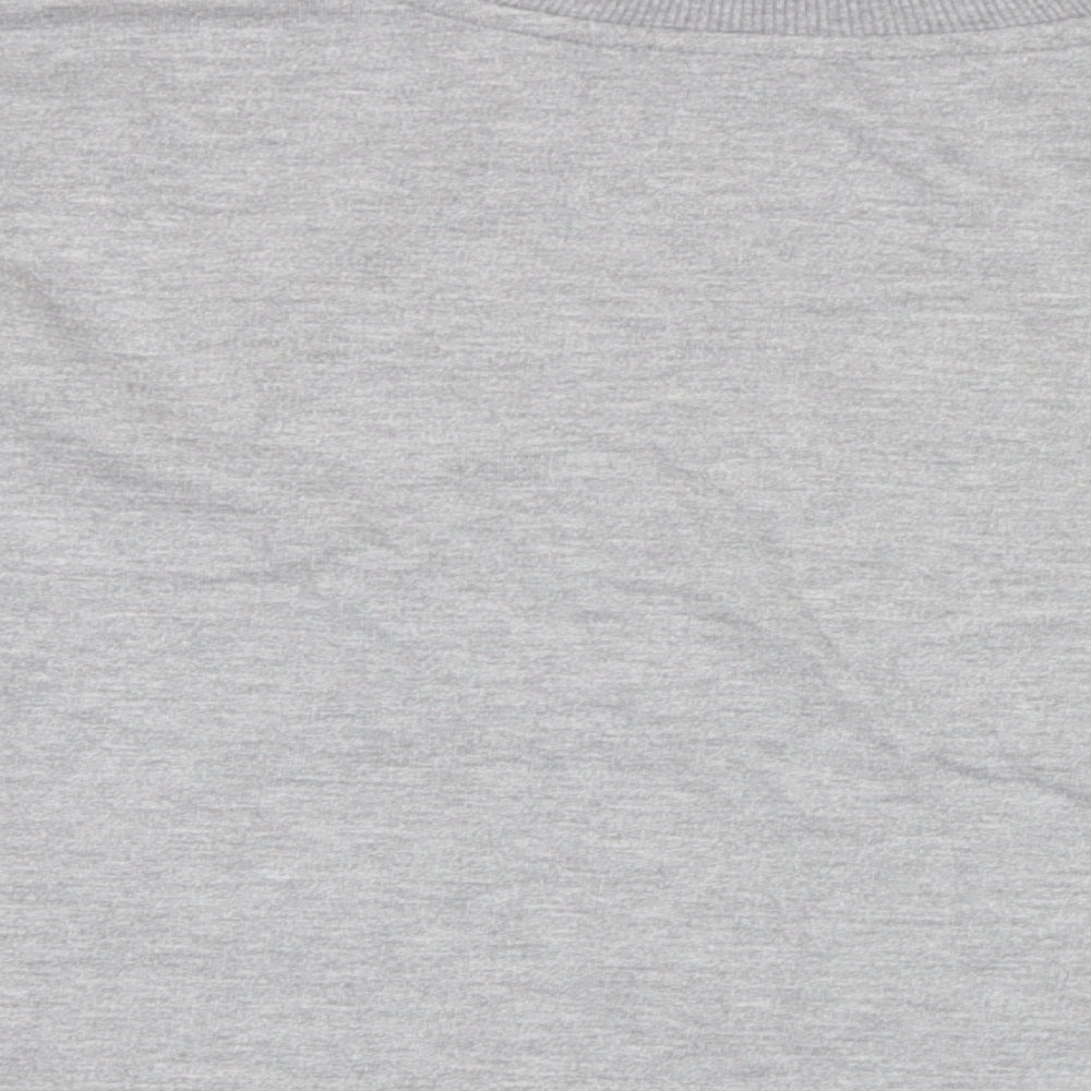 Zara Womens Grey Cotton Pullover Sweatshirt Size S