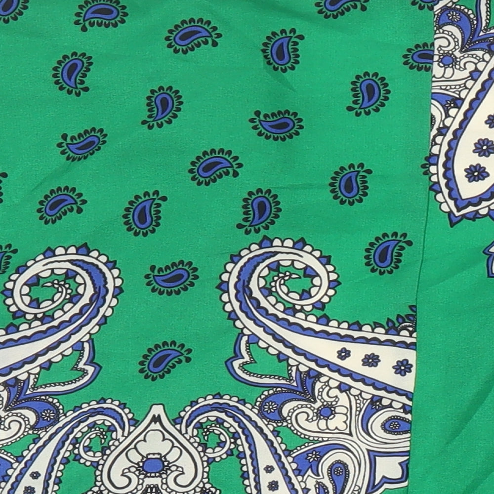 Zara Womens Multicoloured Floral Polyester Tunic Blouse Size S Collared