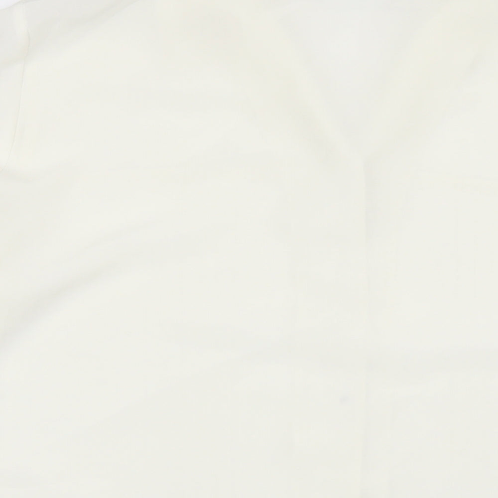 Bella Moda Womens White Polyester Basic Button-Up Size 20 Collared