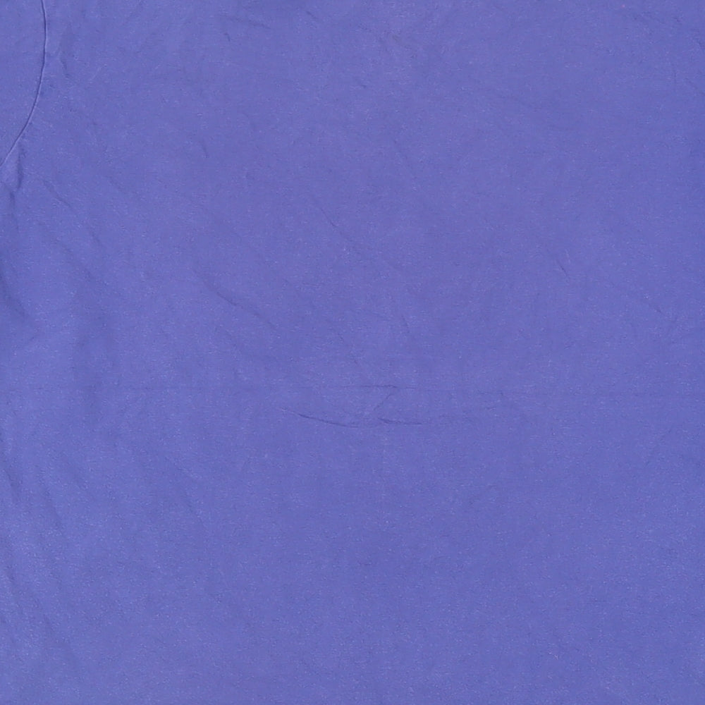 Juju Womens Blue Cotton Basic T-Shirt Size S Crew Neck