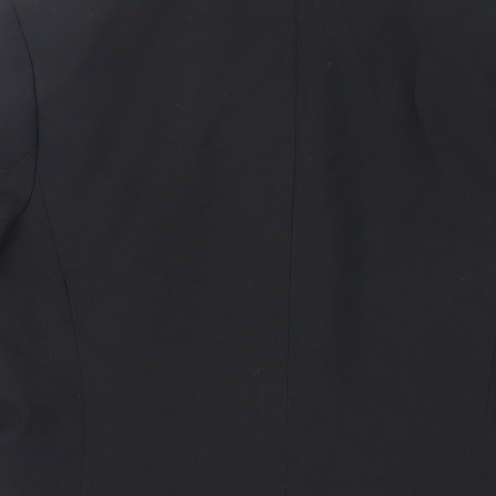 Classic Woman Womens Black Jacket Blazer Size 12 Button