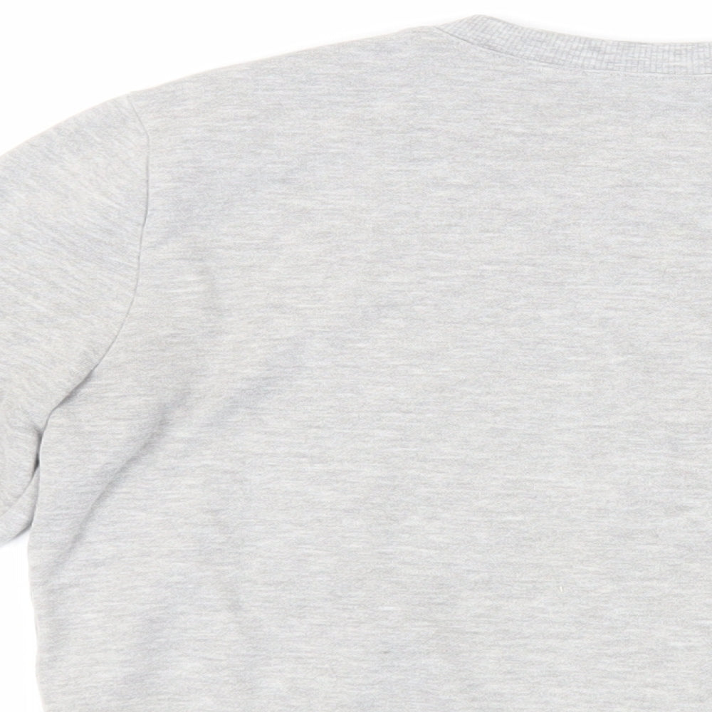 FOREVER 21 Womens Grey Cotton Pullover Sweatshirt Size S Pullover - Cropped