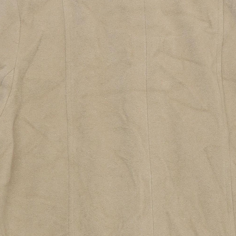 Debenhams Womens Beige Overcoat Coat Size 18 Button