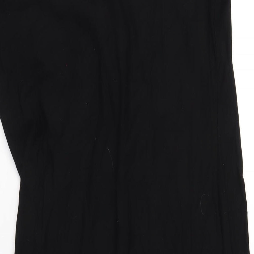 NEXT Womens Black Viscose A-Line Size 10 V-Neck Pullover
