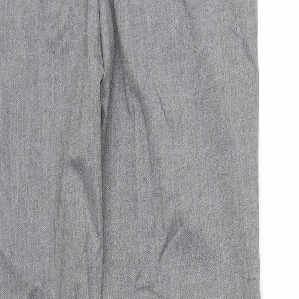 Marks and Spencer Mens Grey Polyester Tuxedo Suit Trousers Size 34 Regular