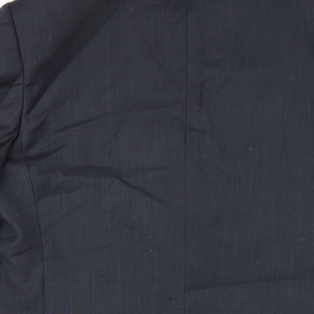 Topman Mens Grey Polyacrylate Fibre Jacket Blazer Size 38 Regular