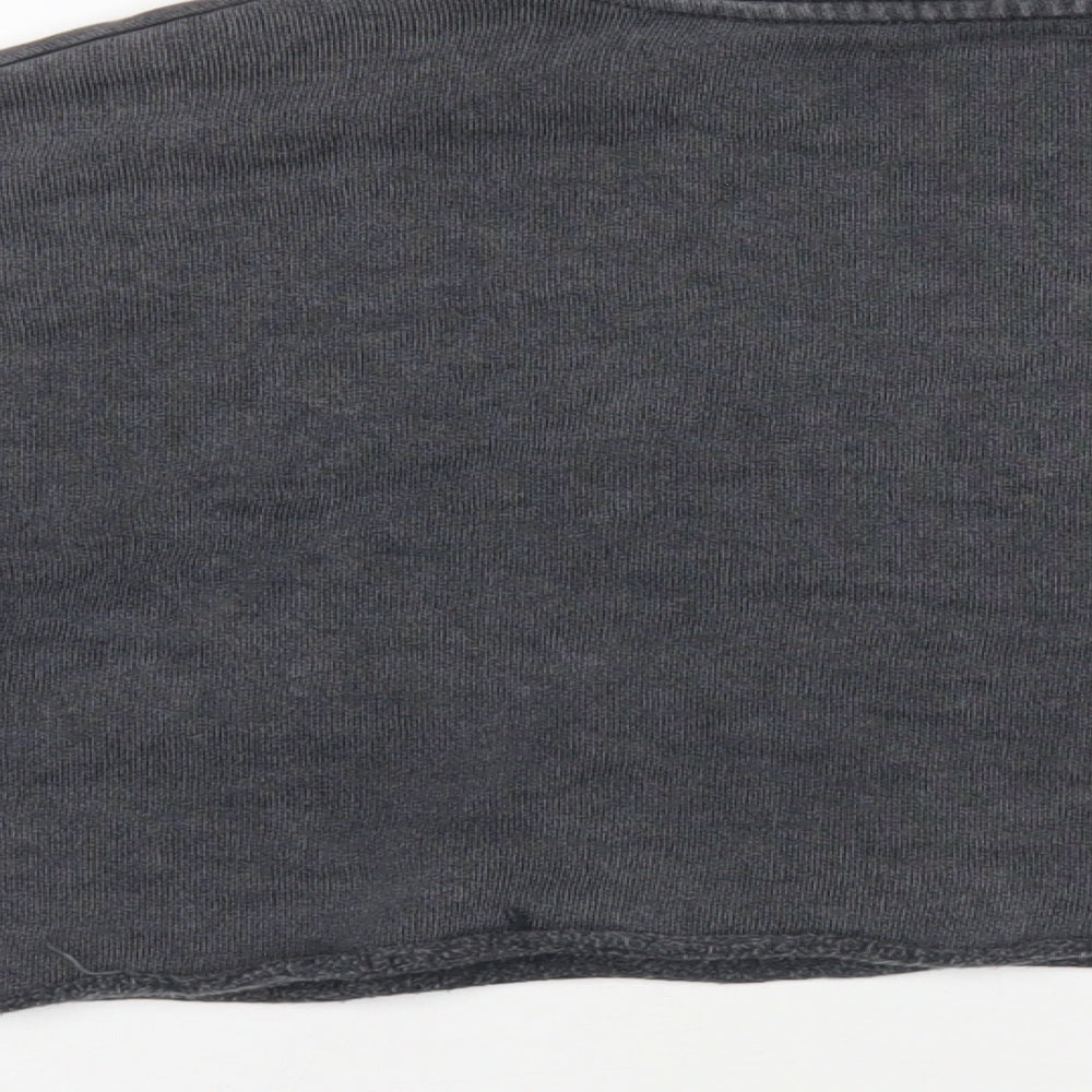 Topshop Womens Grey Cotton Pullover Sweatshirt Size 4 Pullover