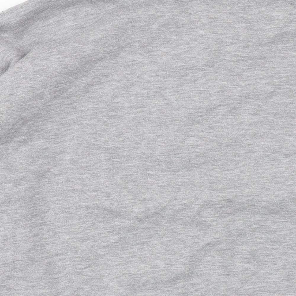 Pull&Bear Mens Grey Polyester Pullover Sweatshirt Size S
