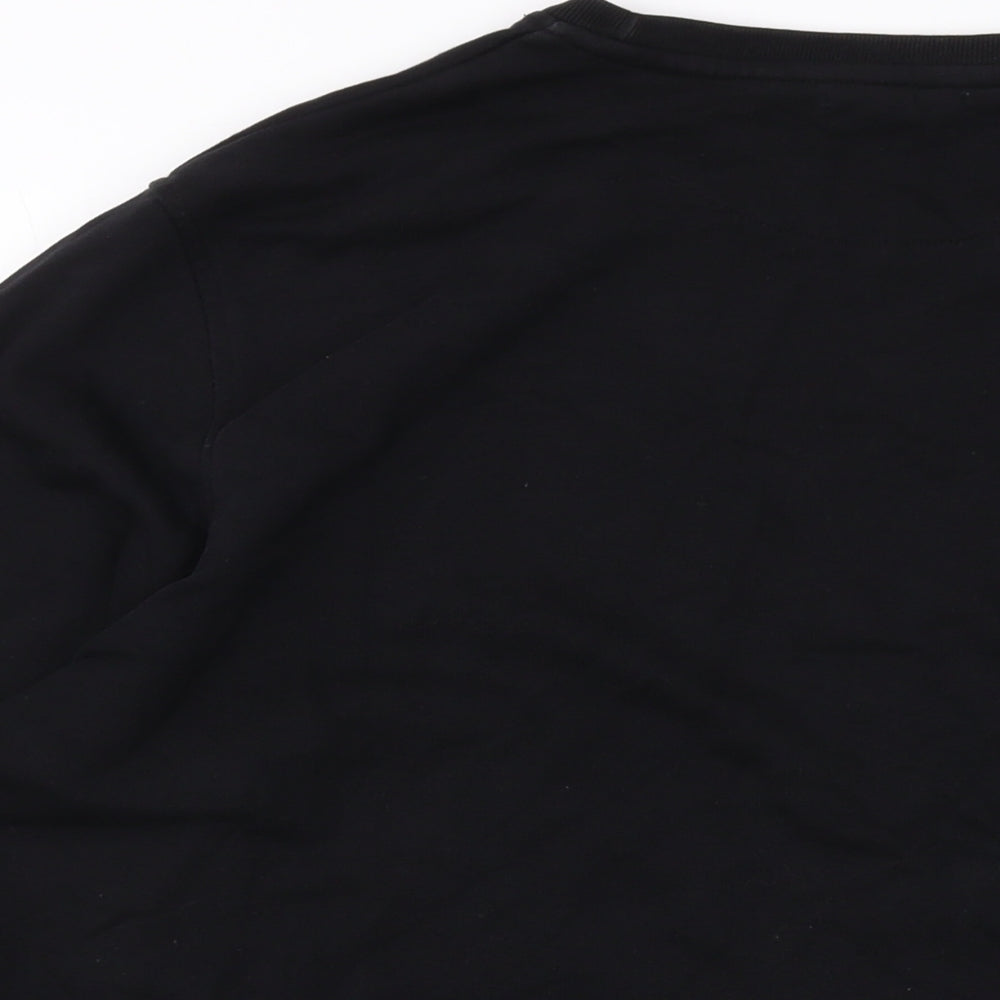 Baile Mens Black Cotton Pullover Sweatshirt Size L