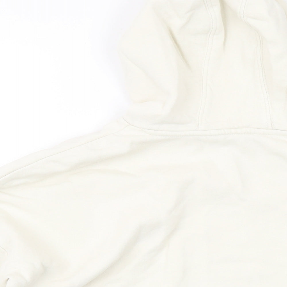 Marks & Spencer Girls Ivory Cotton Pullover Hoodie Size 13-14 Years Pullover