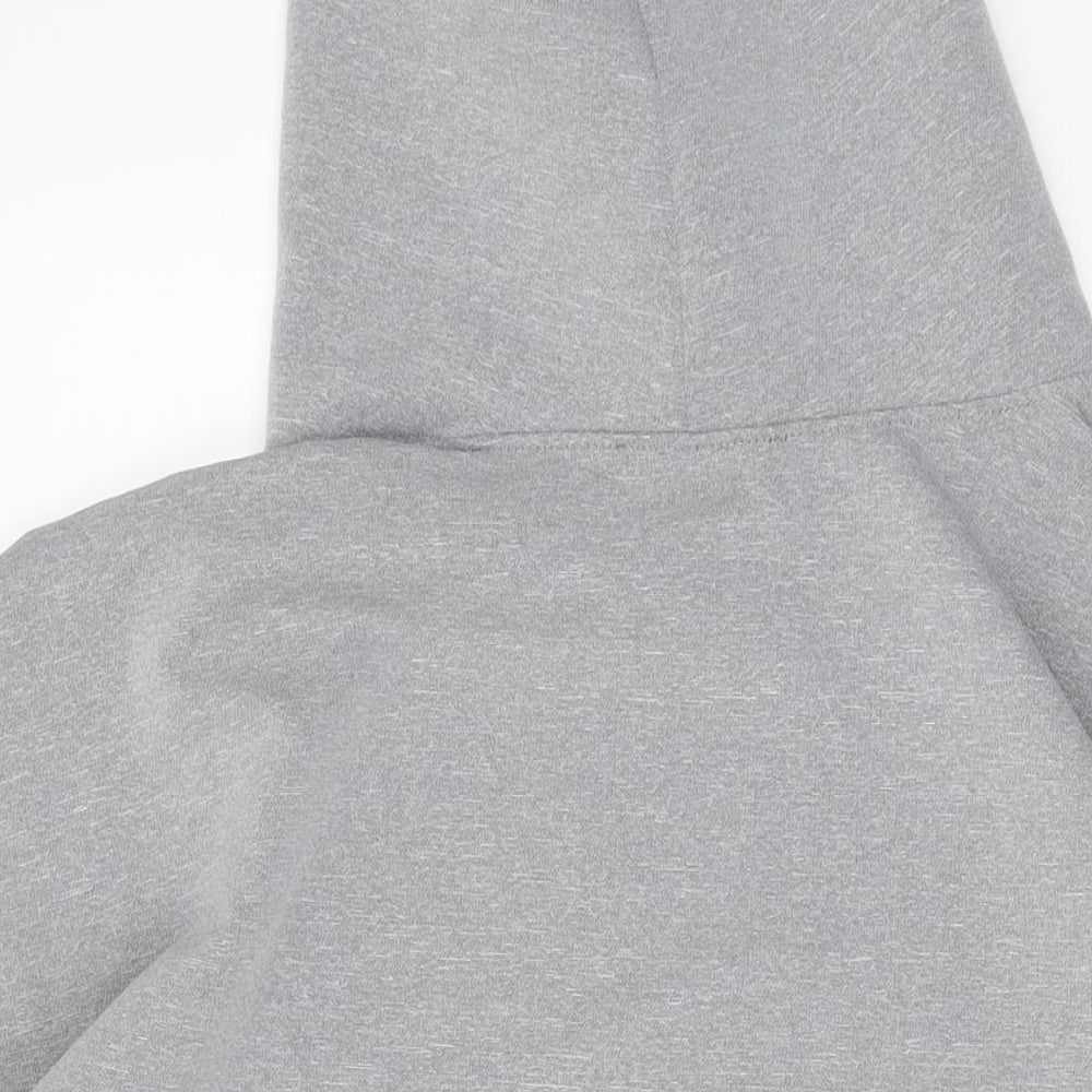 Zara Womens Grey Polyester Pullover Hoodie Size S Pullover