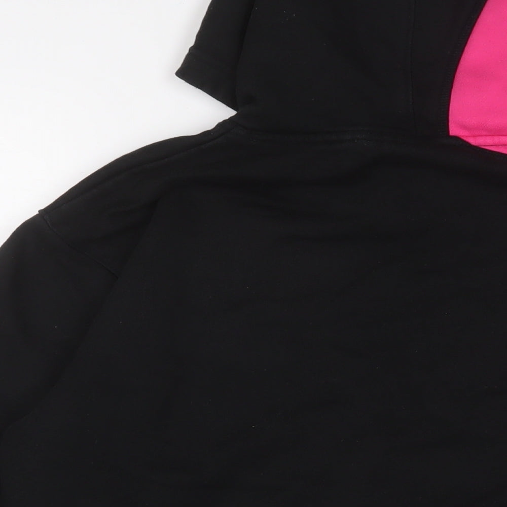 Samurai Womens Pink Cotton Pullover Hoodie Size M Pullover - Embroidered