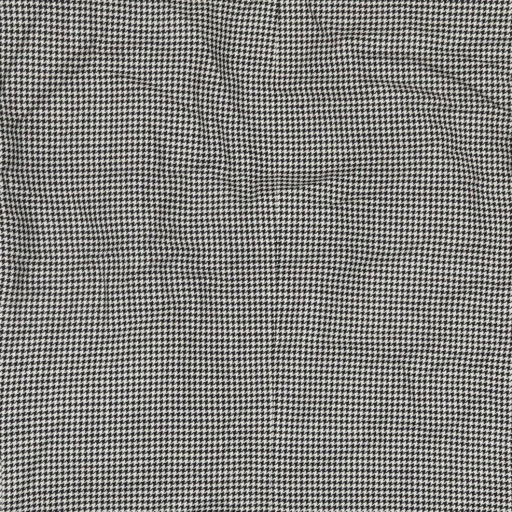 Marks & Spencer Mens Black Houndstooth Wool Jacket Suit Jacket Size 42 Regular