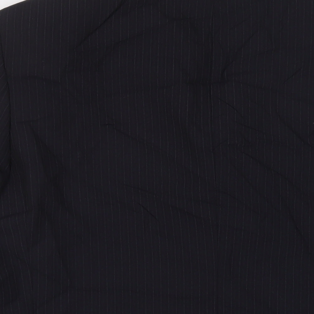 NEXT Mens Blue Striped Wool Jacket Suit Jacket Size 40 Regular