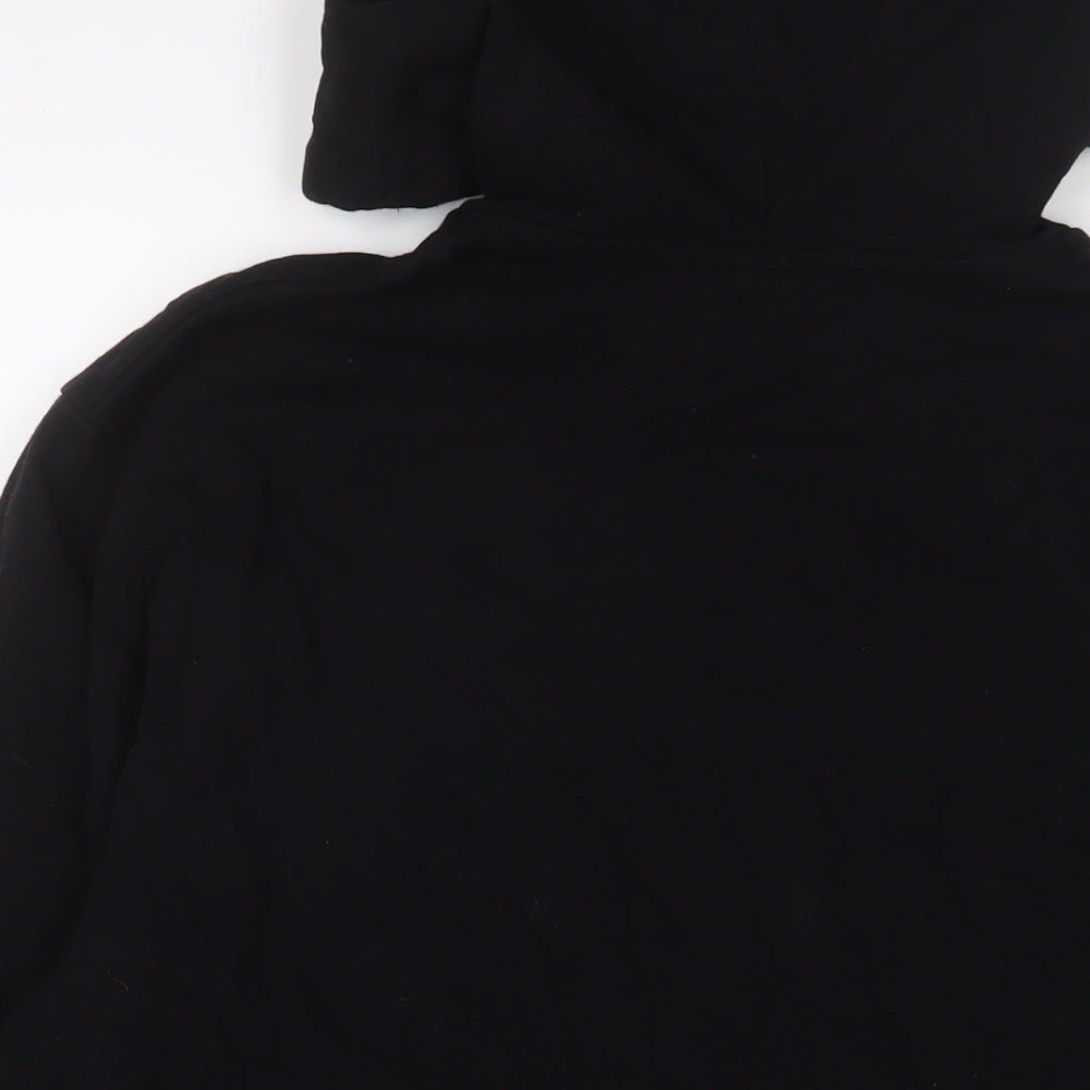 COLLUSION Mens Black Cotton Pullover Hoodie Size S - Logo