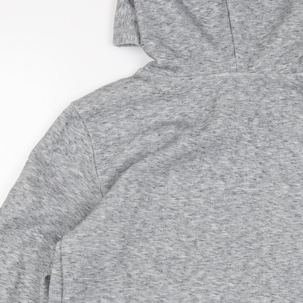 NEXT Mens Grey Polyester Full Zip Hoodie Size XS