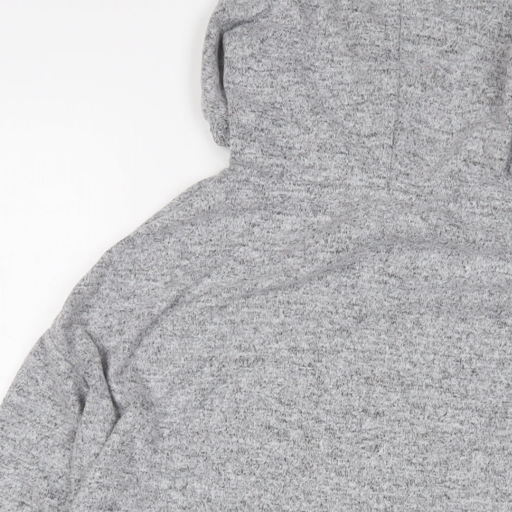 Dorothy Perkins Womens Grey Polyester Pullover Hoodie Size 10 Pullover