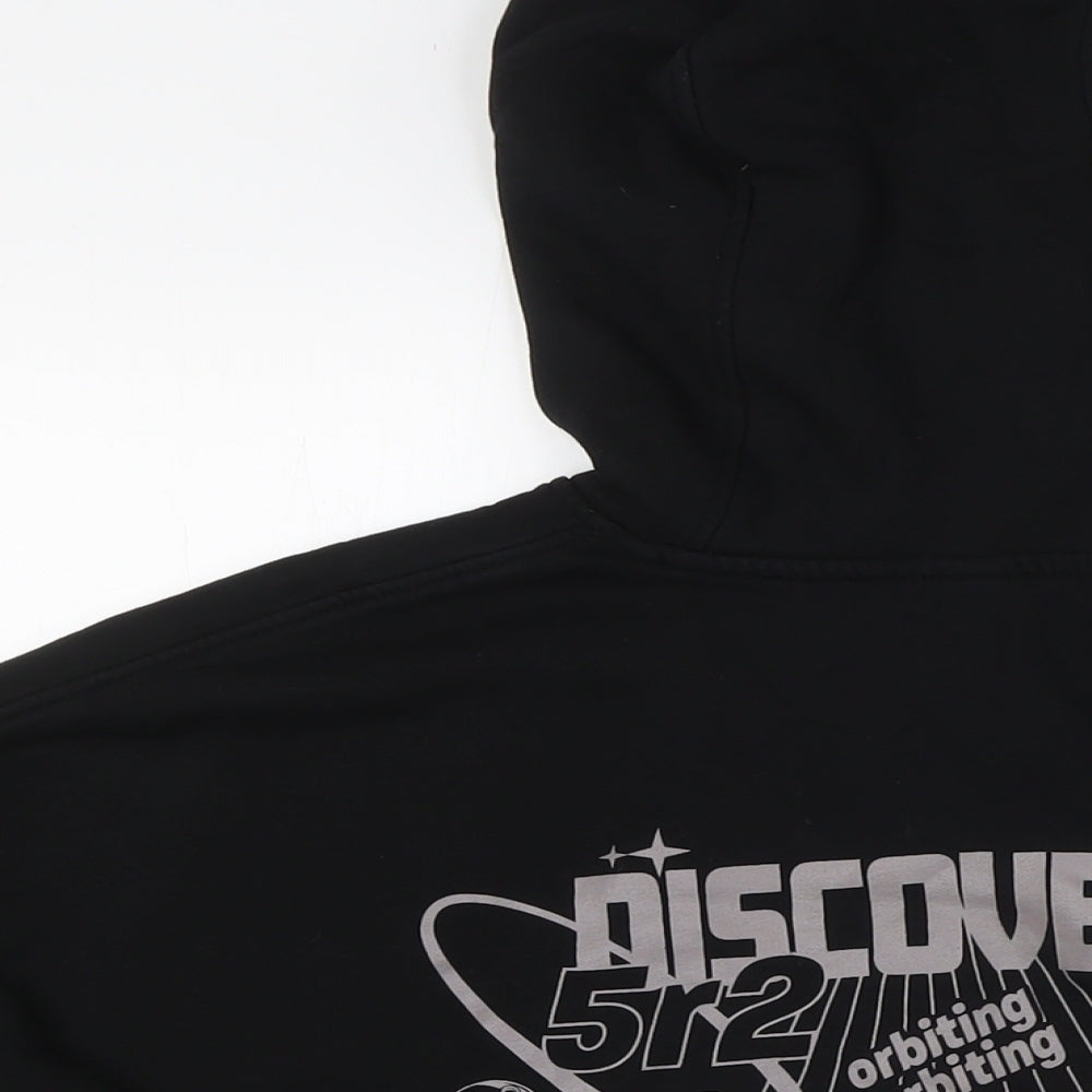 Divided by H&M Mens Black Cotton Pullover Hoodie Size M - NASA