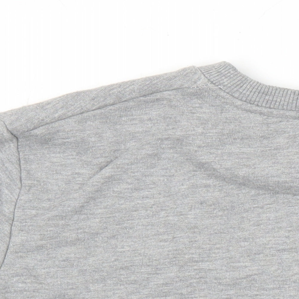Good For Nothing Womens Grey Cotton Pullover Sweatshirt Size XL
