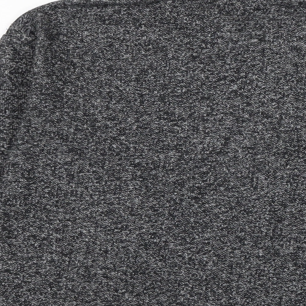 Springfield Womens Grey Cotton Basic T-Shirt Size XS Boat Neck