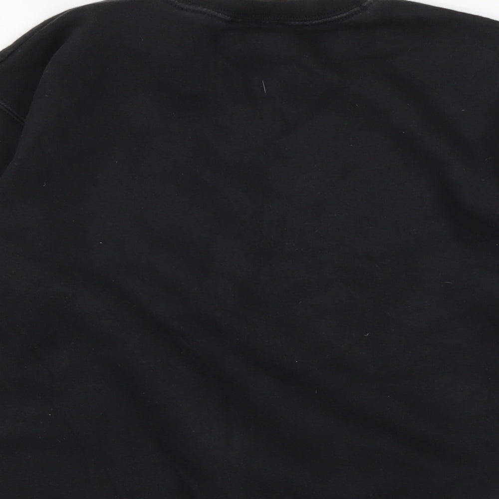 Addict Boys Black Cotton Pullover Sweatshirt Size 9 Years