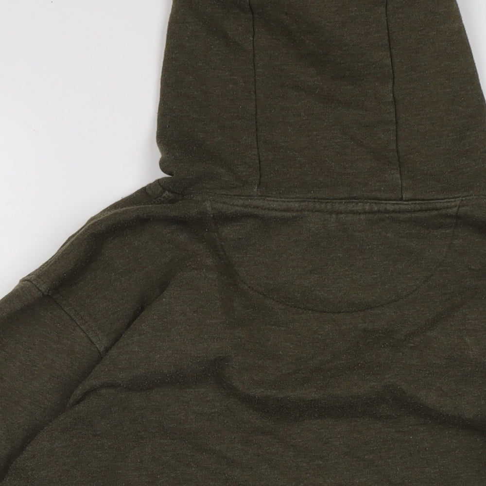 Burton Mens Green Cotton Pullover Hoodie Size L