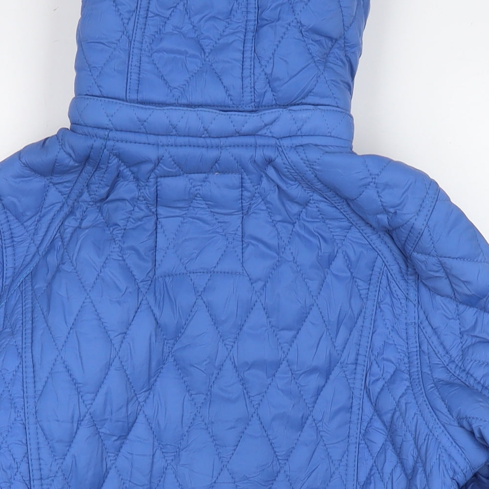 Ntarctica Womens Blue Quilted Jacket Size M Zip