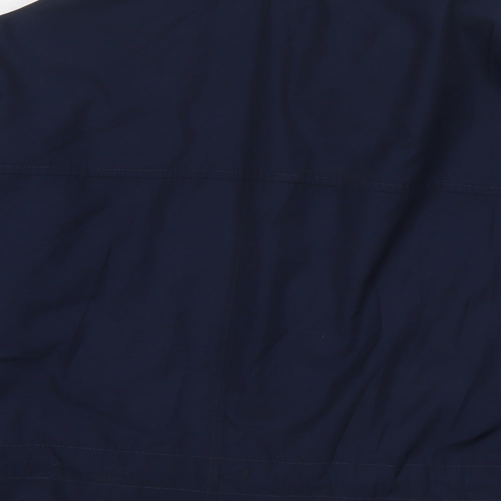 Marks & Spencer Womens Blue Rain Coat Jacket Size 16 Zip